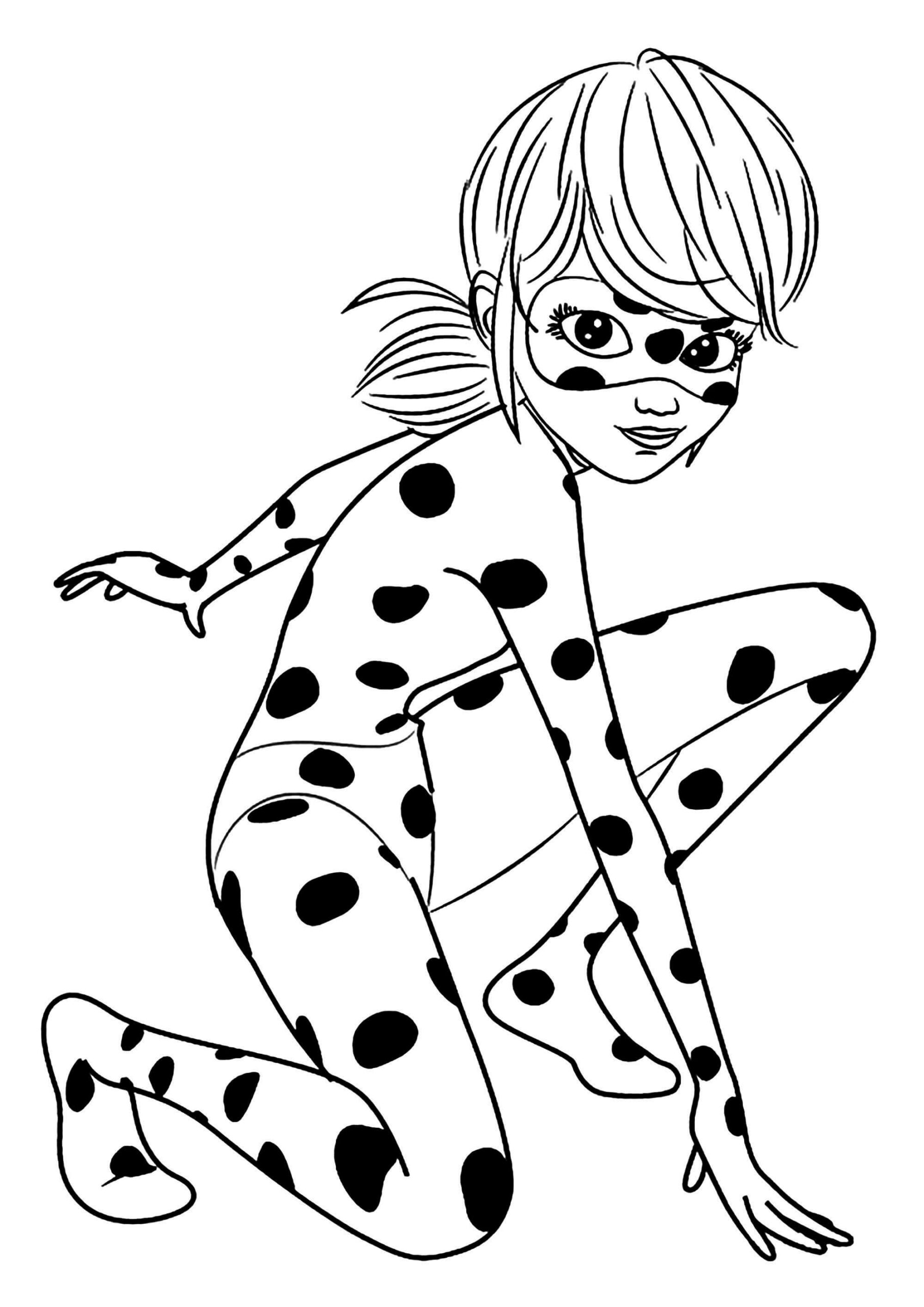 dibujo ladybug spass scaled para colorear