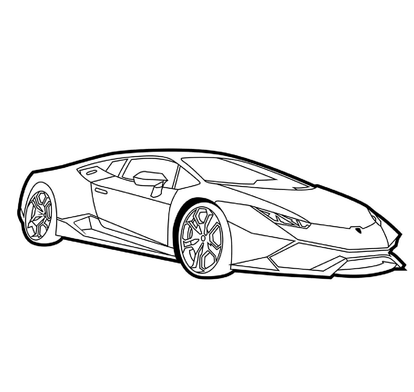 dibujo buyuk lamborghini para imprimir y colorear
