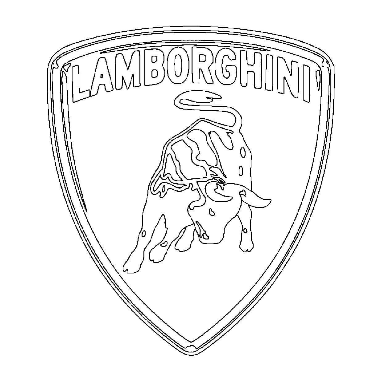 dibujo guzel lamborghini para imprimir y colorear
