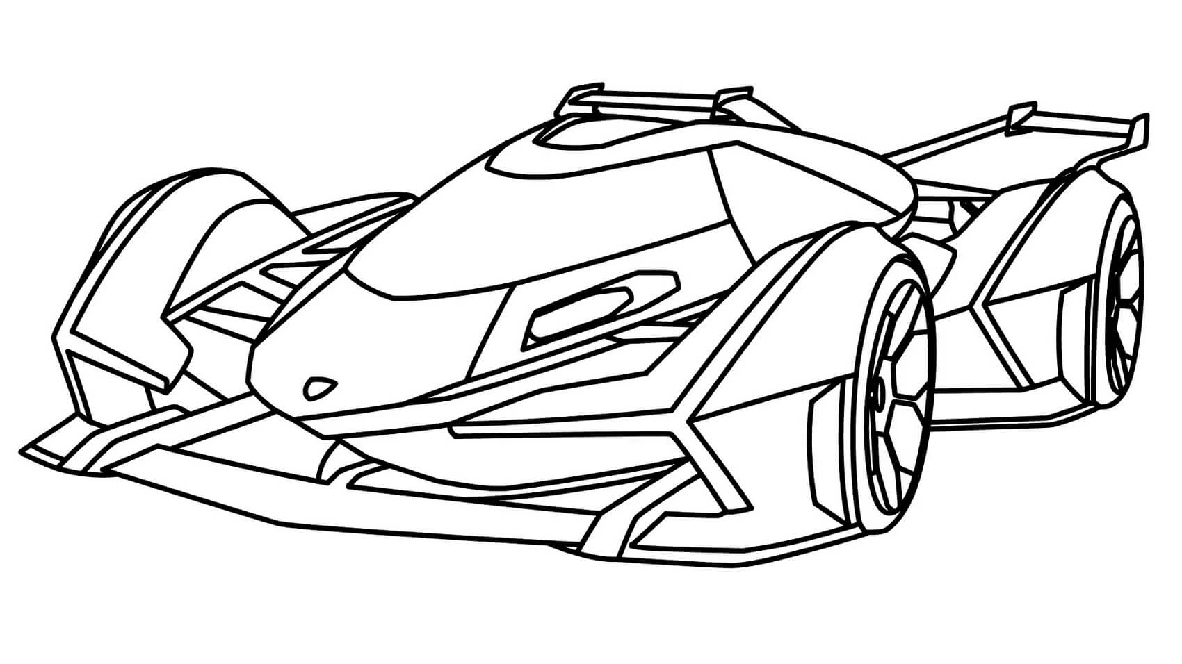 dibujo lamborghini huracan para imprimir y colorear