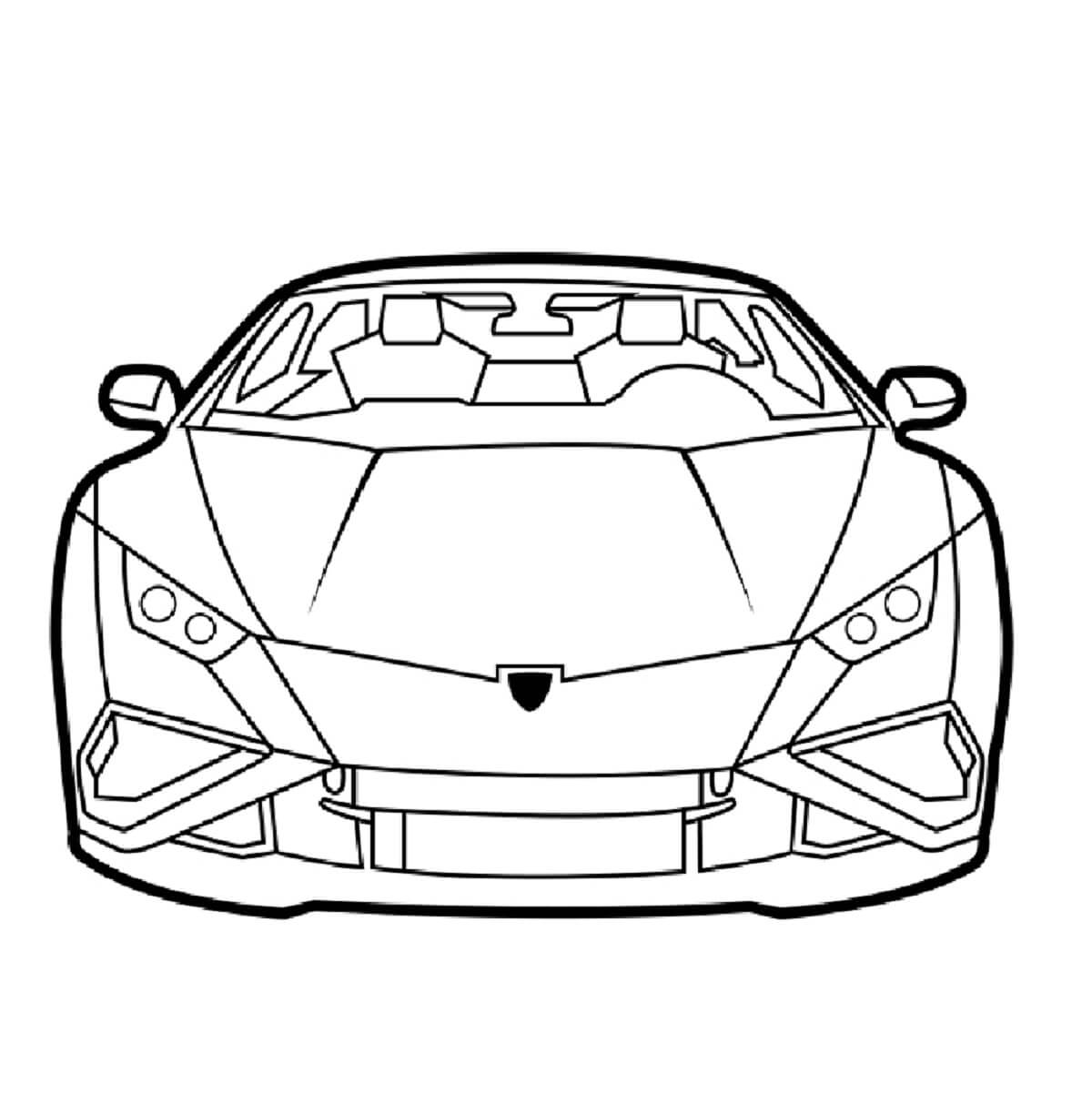 dibujo lamborghini yetiskinler icindir para imprimir y colorear
