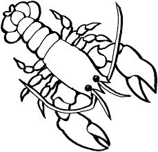 dibujo de langosta para colorear