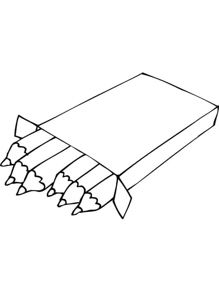 dibujos seis lapices para colorear