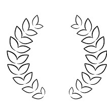 Dibujo de Laurel Fácil para Colorear y Imprimir