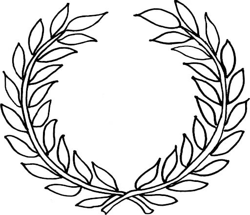 Laurel para Colorear