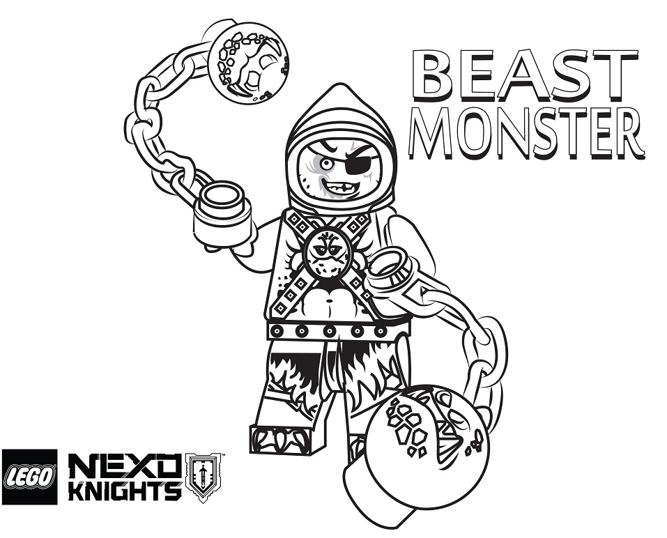 Lego Nexo Caballeros para Colorear