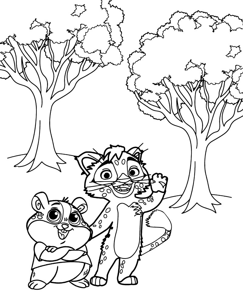 dibujo leo para imprimir y colorear