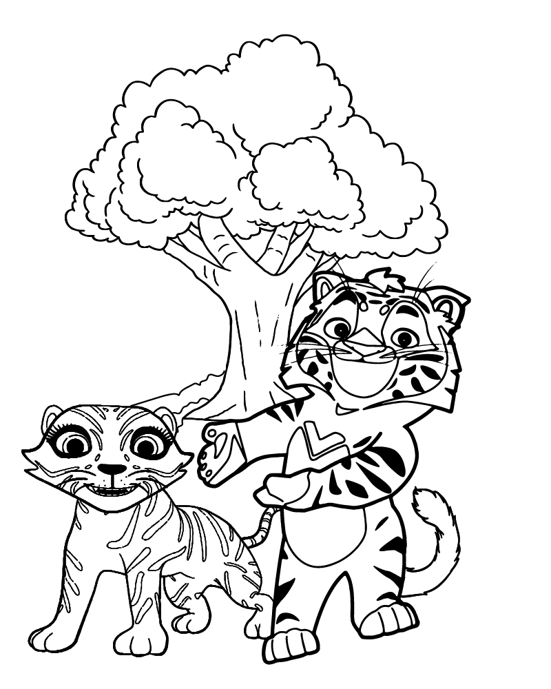 dibujo tig with friend para imprimir y colorear