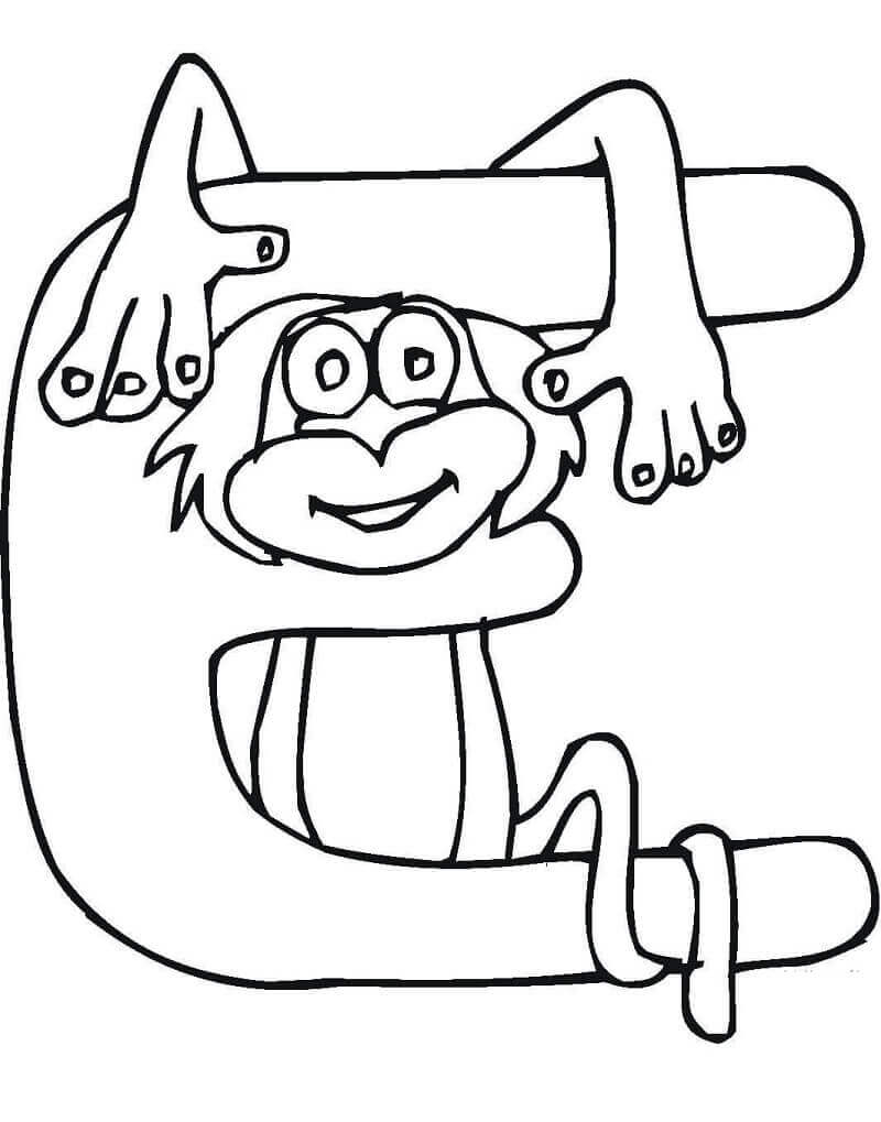 dibujos letra e 3 para colorear