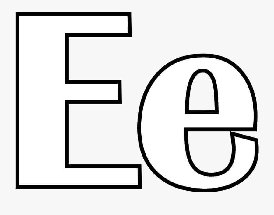 dibujos letra e 8 para colorear