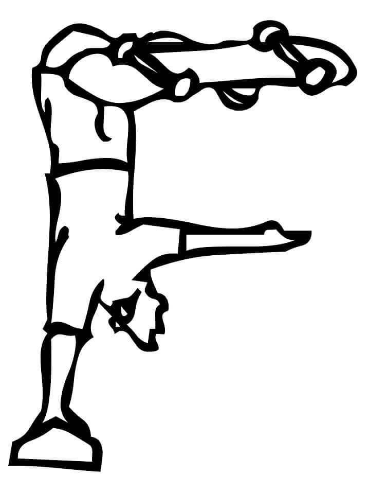 dibujos marcar letra f para colorear