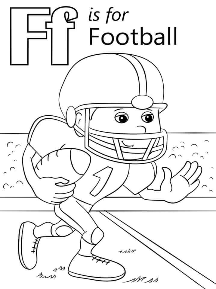 dibujos pez riendo letra f para colorear