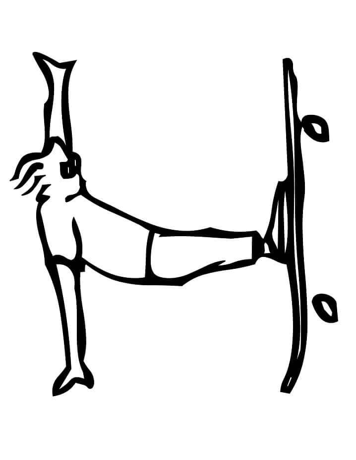 dibujos letra h 2 para colorear