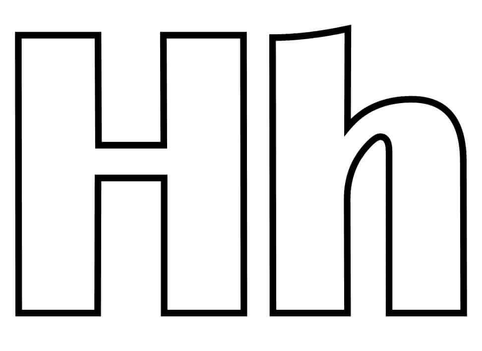 dibujos letra h h para colorear