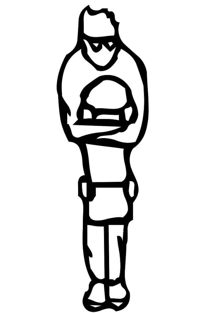 dibujos letra i dos personas para colorear