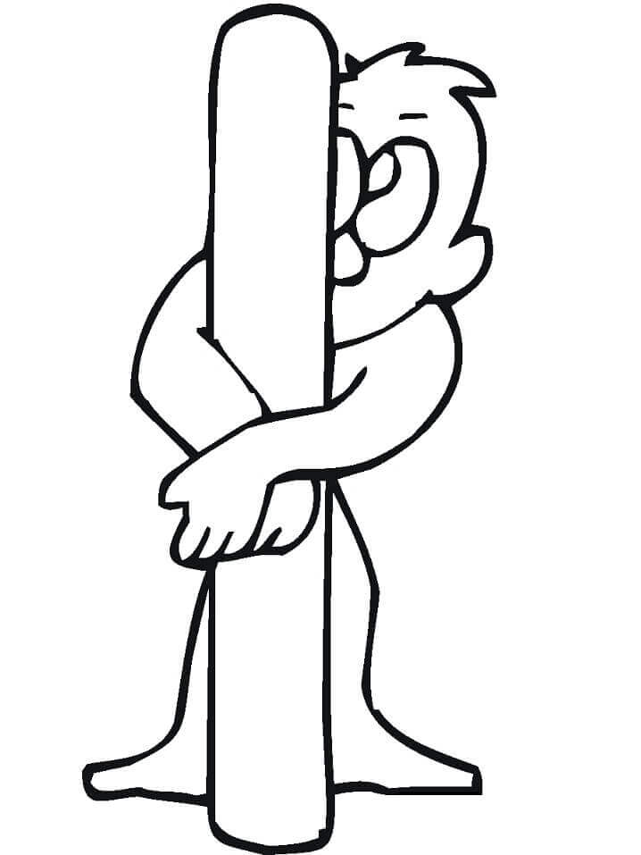 dibujos letra i patinaje sobre hielo para colorear