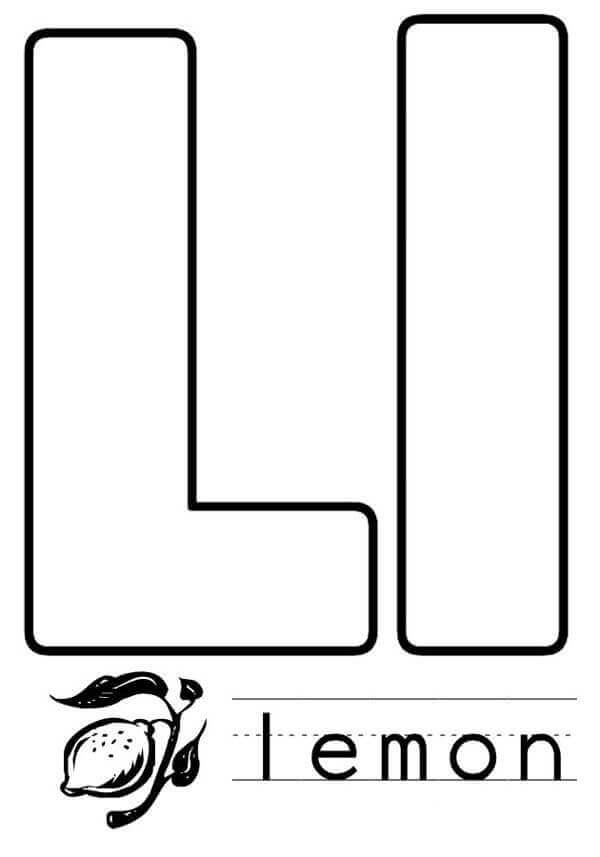 Letra I para Colorear