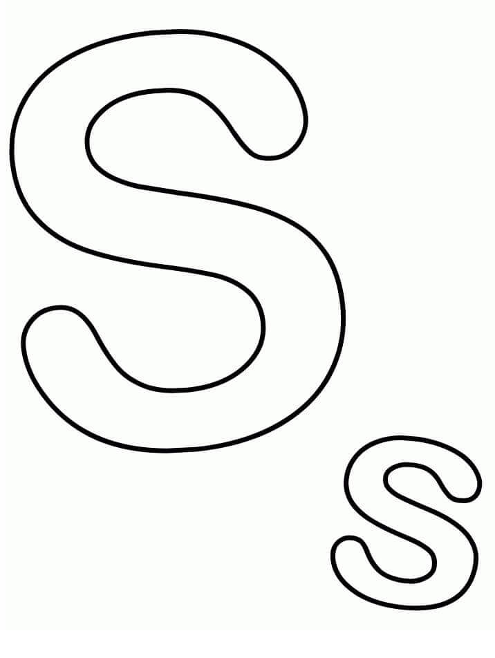 dibujos letra s lunares para colorear