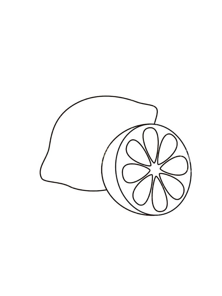 Limón para Colorear