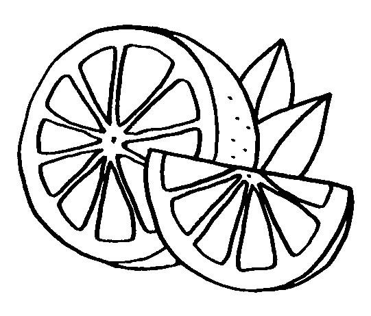 dibujo dibujo normal limon para colorear