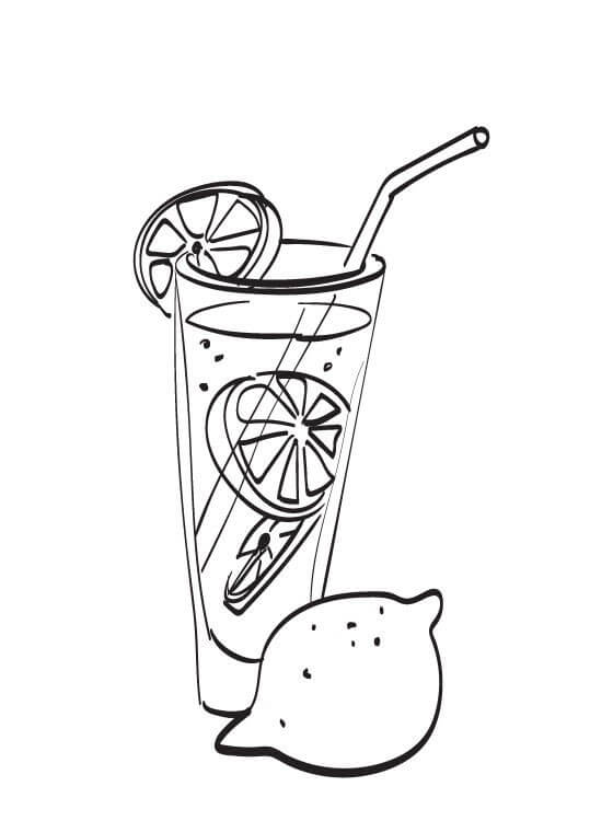 dibujo frutas de limon para colorear