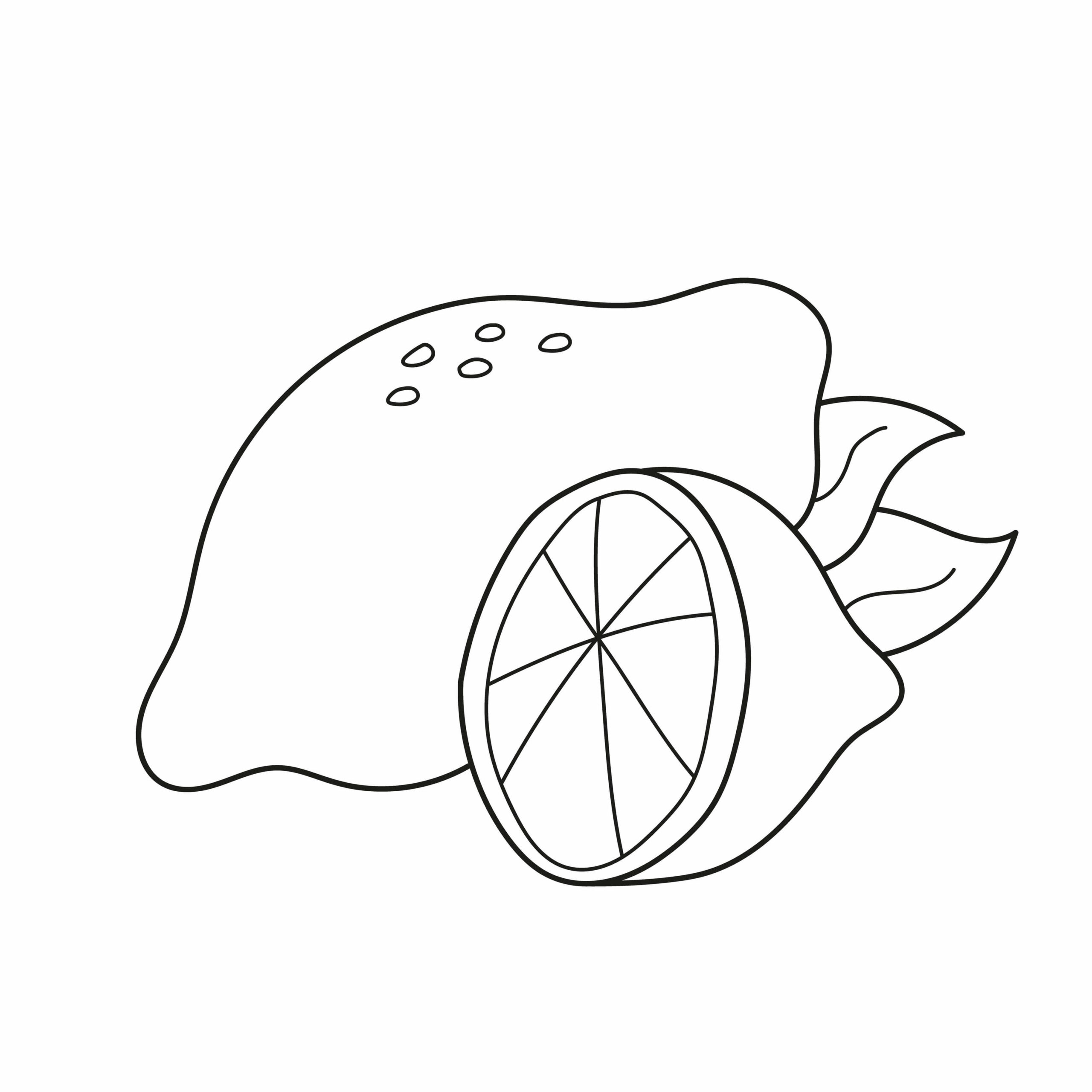 dibujo gran limon scaled para colorear