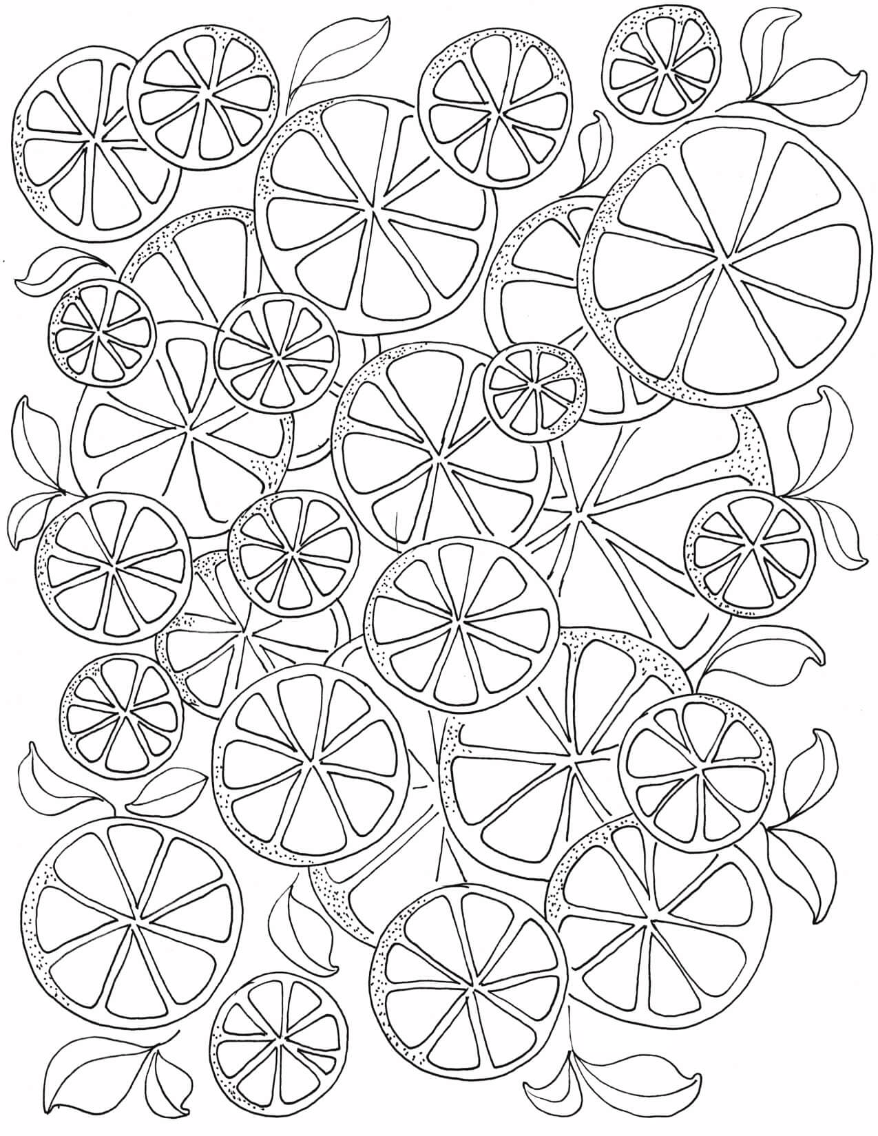 dibujo limon normal para colorear