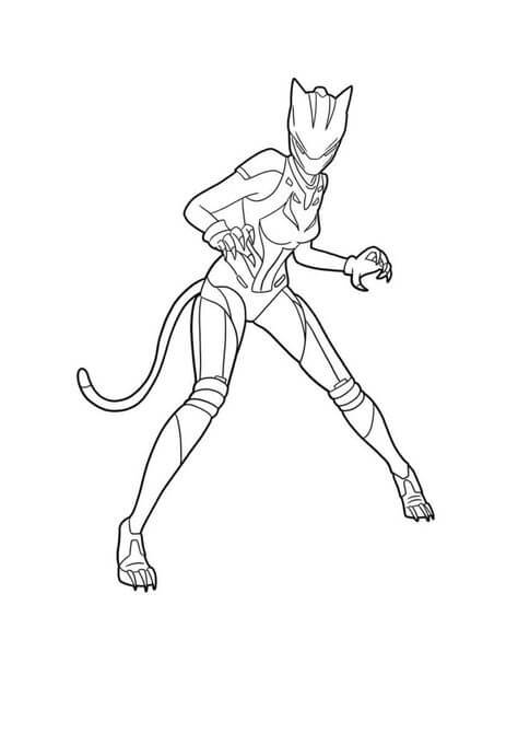 dibujo lynx max tier piel lucha para colorear