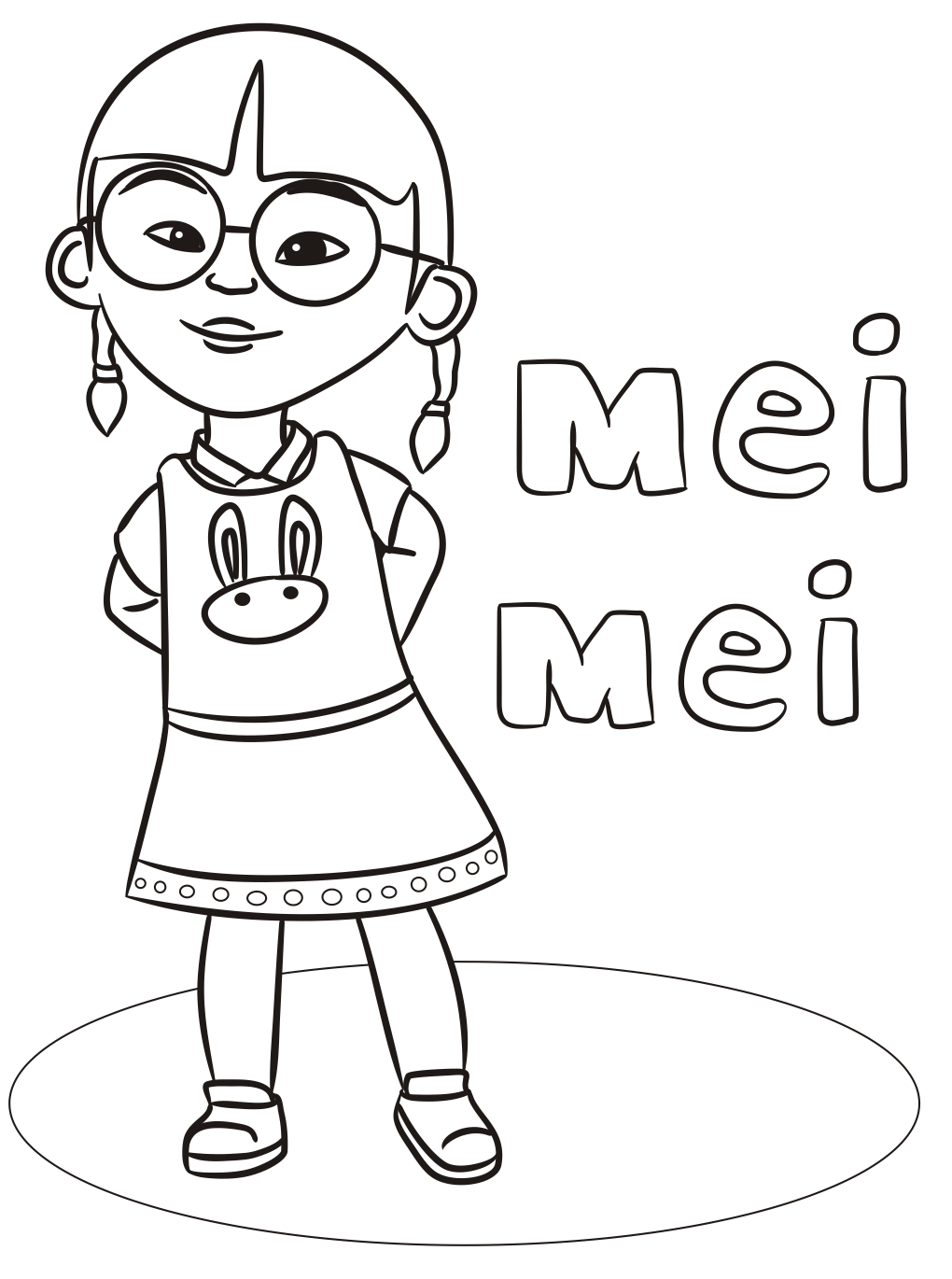 Dibujo de Linda Mei Mei para Colorear y Imprimir
