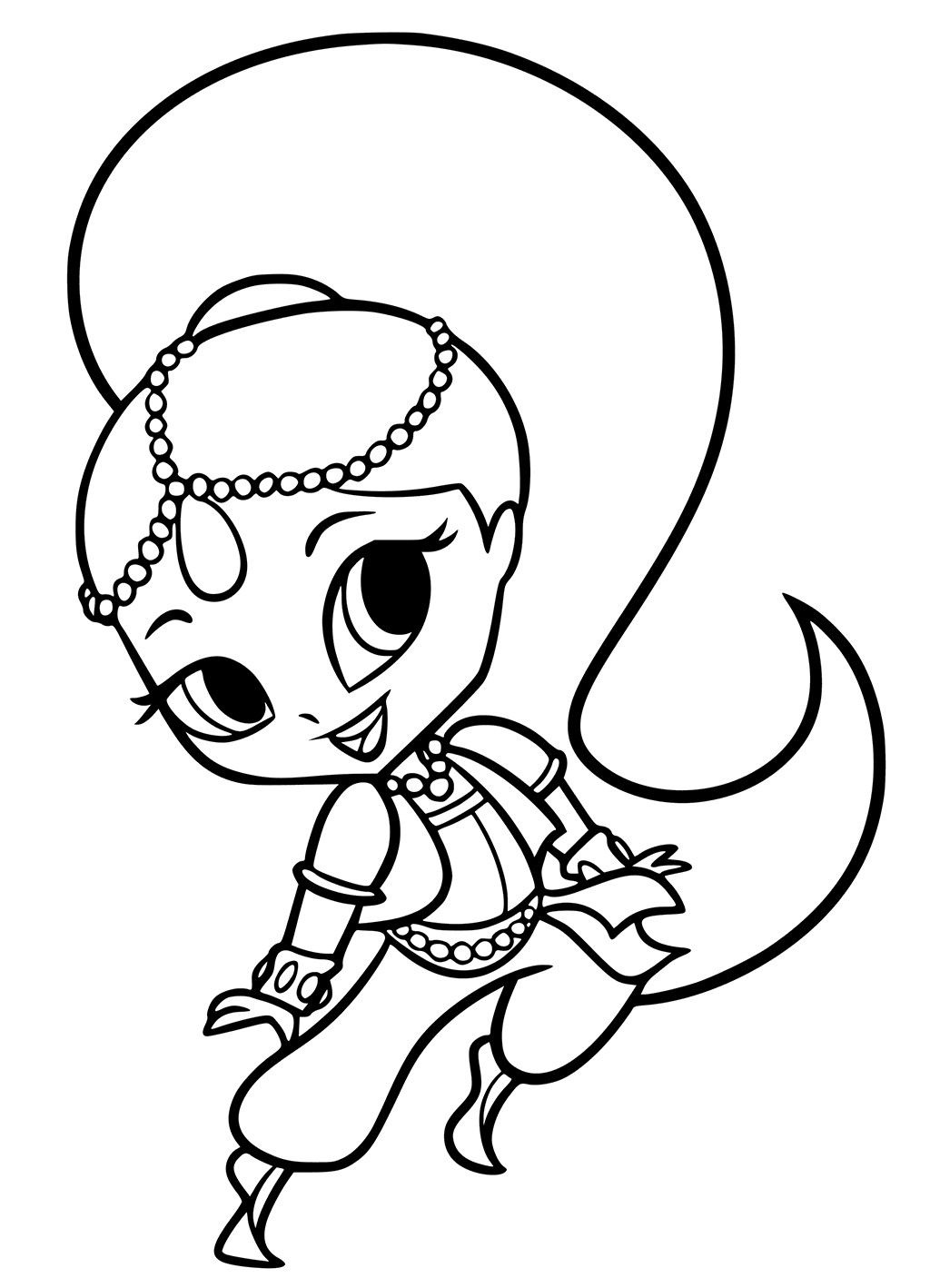 Dibujo de Linda Shimmer para Colorear y Imprimir