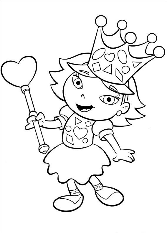 Dibujo de Junio En Pequeñas Einsteins para Colorear y Imprimir
