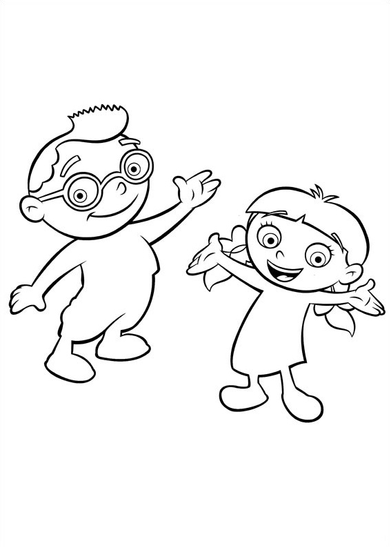 Dibujo de Leo y Annie para Colorear y Imprimir