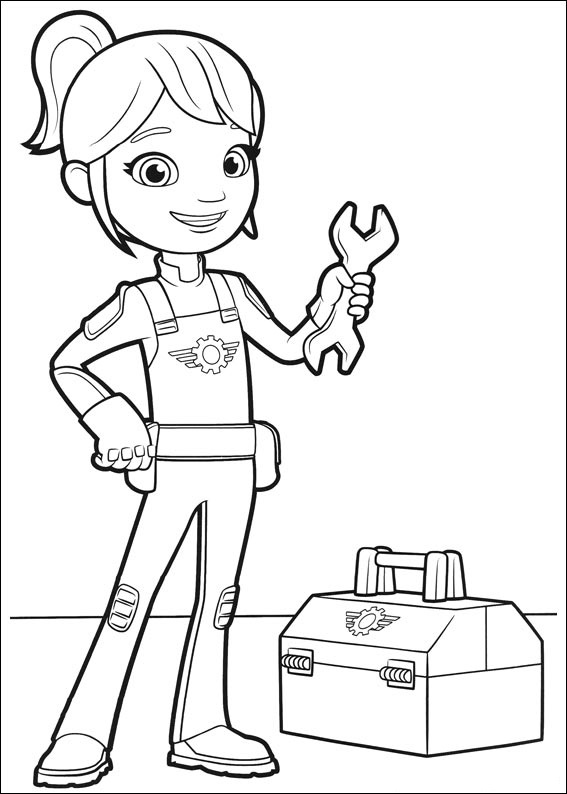 Dibujo de Gabby Con Llave para Colorear y Imprimir
