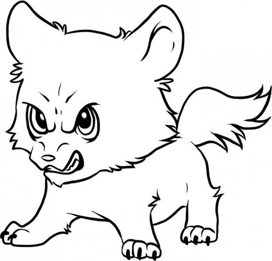 bebe enojado lobo