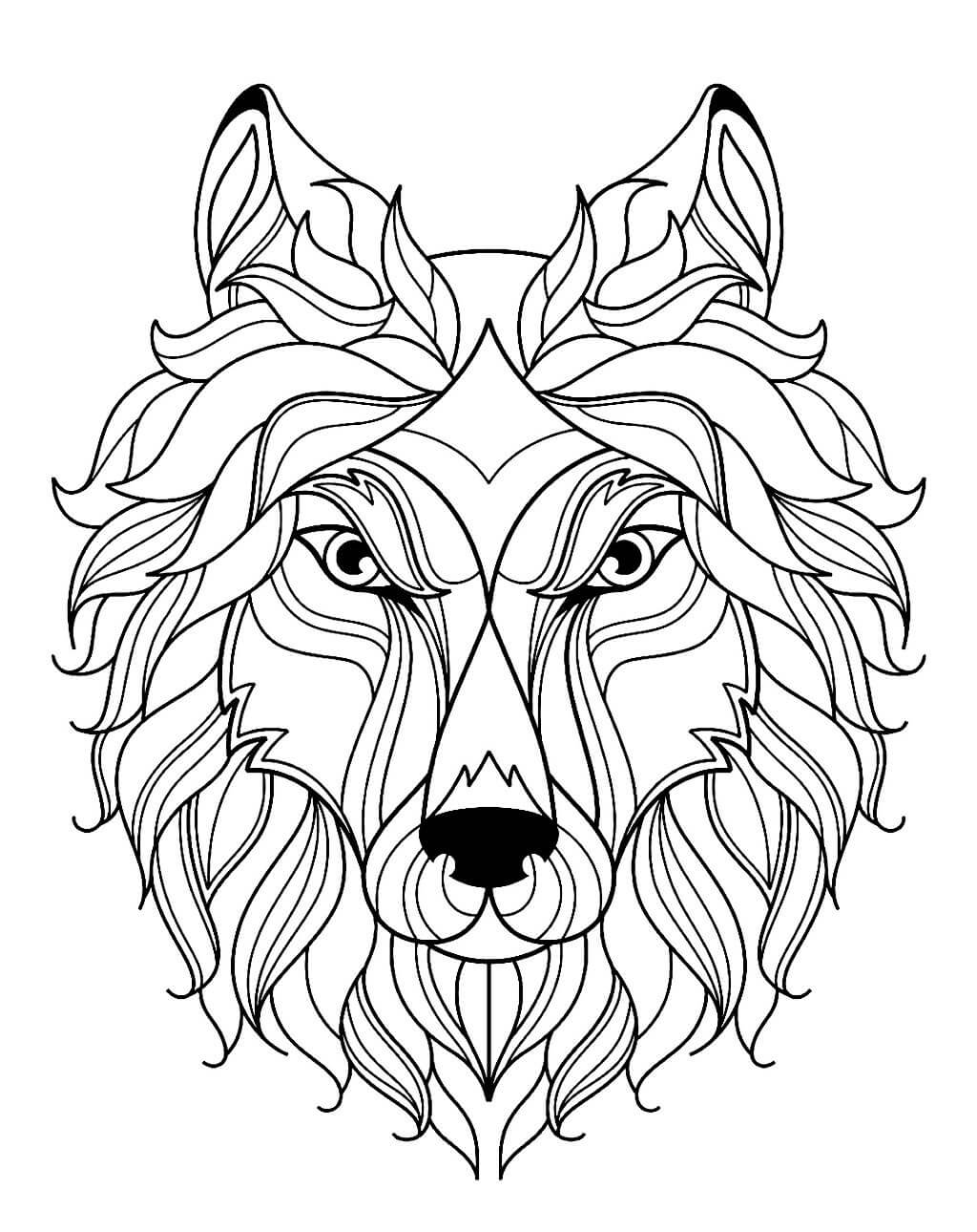 cool cabeza de lobo
