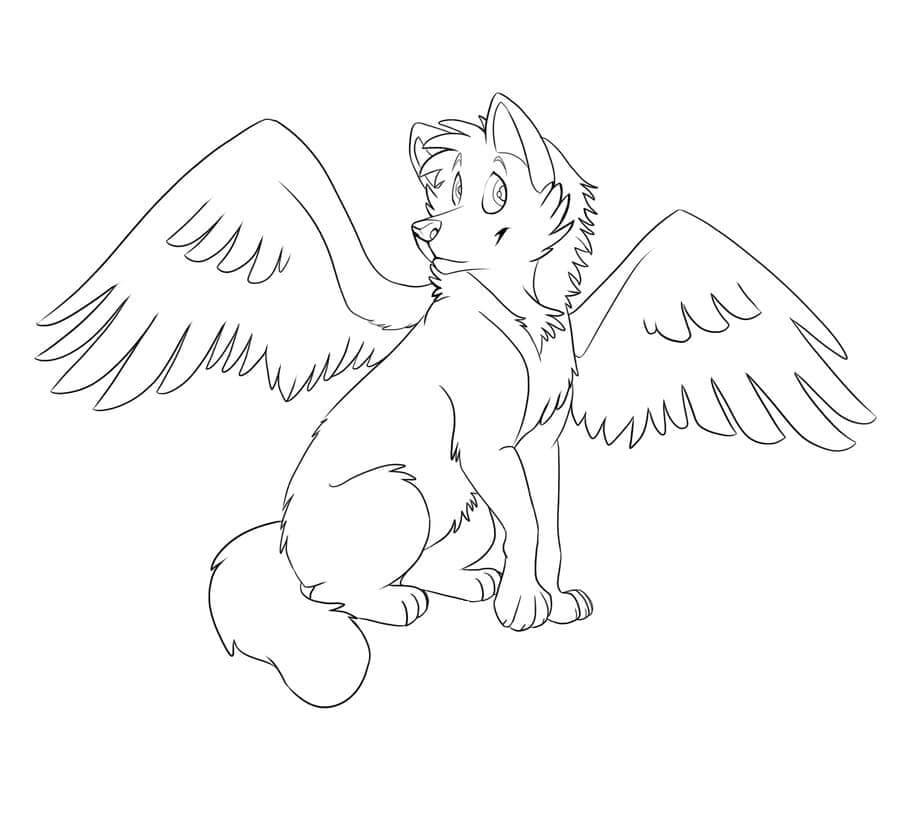 lobo alado angel