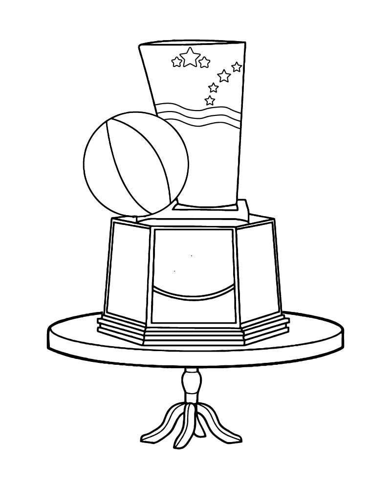 Dibujo de Coloring Sports Trophy para Colorear y Imprimir