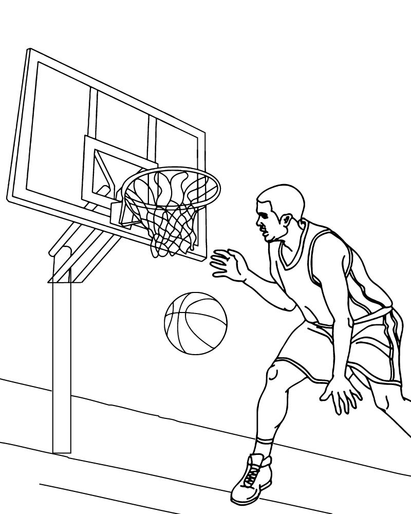 Dibujo de March Madness 2026 Coloring Page para Colorear y Imprimir