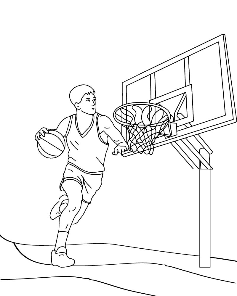 Dibujo de March Madness Fan Coloring Page para Colorear y Imprimir