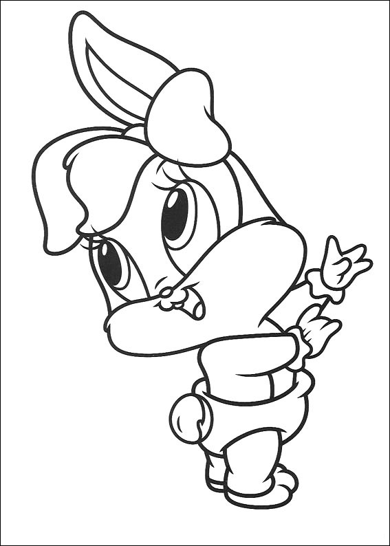 Dibujo de ¡Feliz Bebé Lola para Colorear y Imprimir