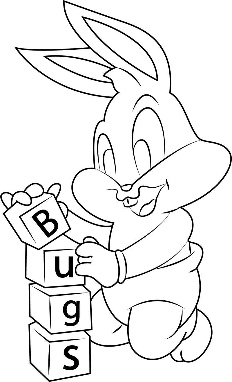 Dibujo de Insectos Bebé Felices para Colorear y Imprimir