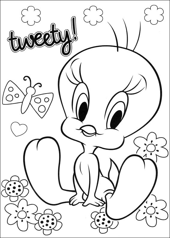 Dibujo de Piolín Looney Tunes para Colorear y Imprimir