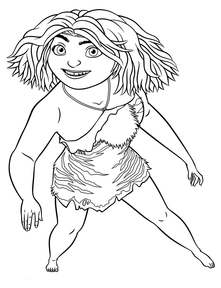 Dibujo de Eep Crood para Colorear y Imprimir