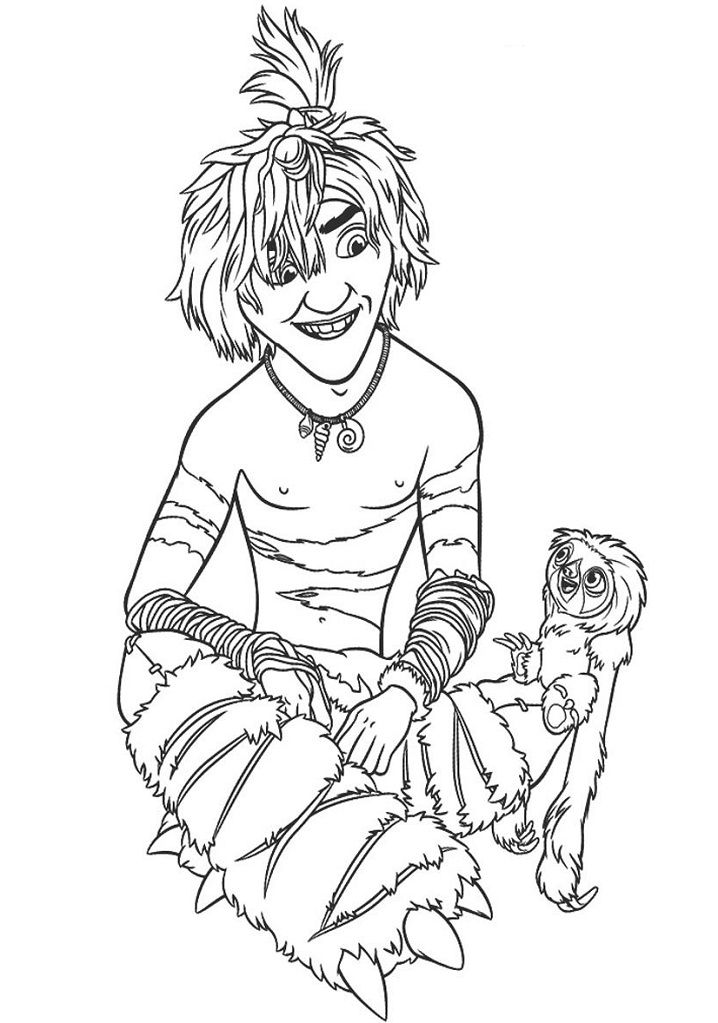 Dibujo de Guy y Cinturon para Colorear y Imprimir