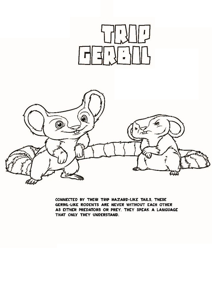 Dibujo de Trip Gerbil para Colorear y Imprimir