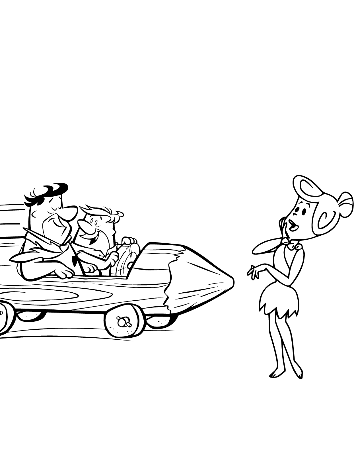 Dibujo de Flintstones 04 para Colorear y Imprimir