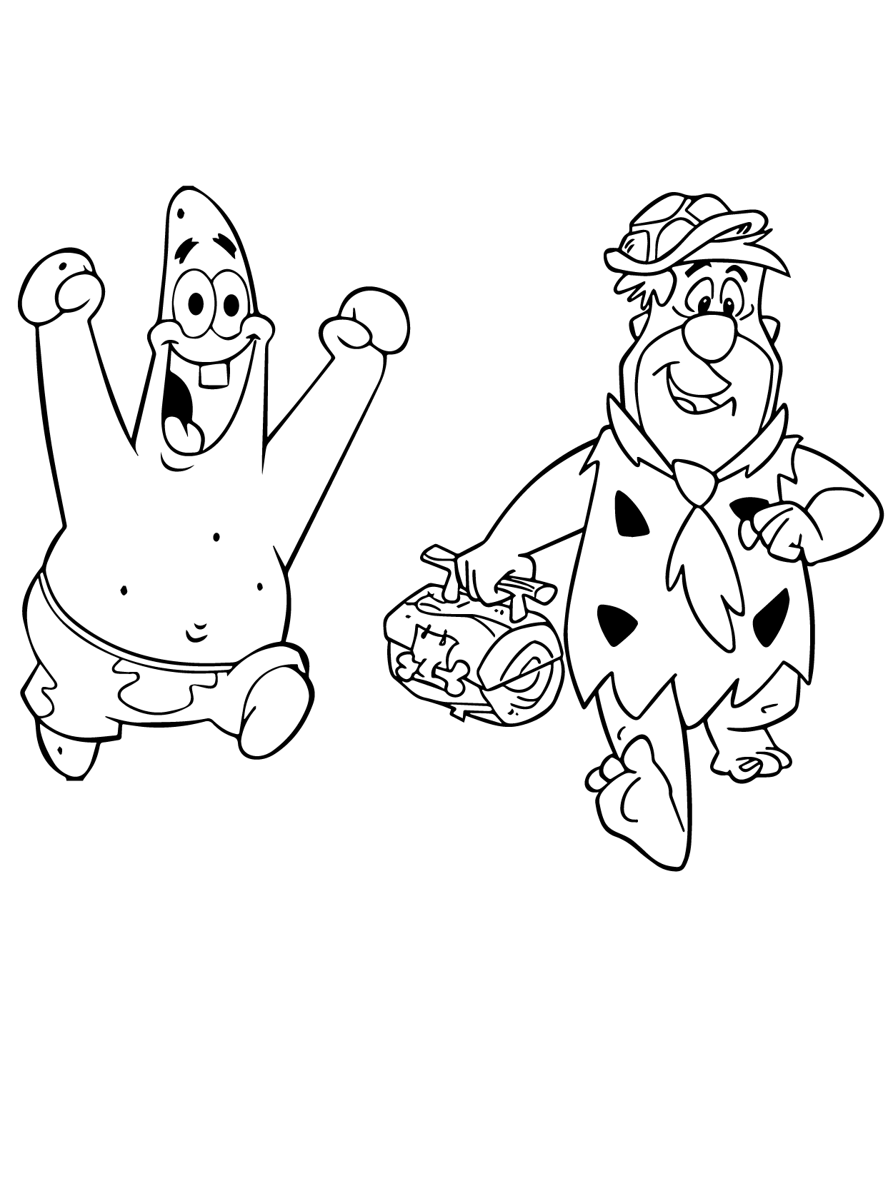 Dibujo de Flintstones 05 para Colorear y Imprimir