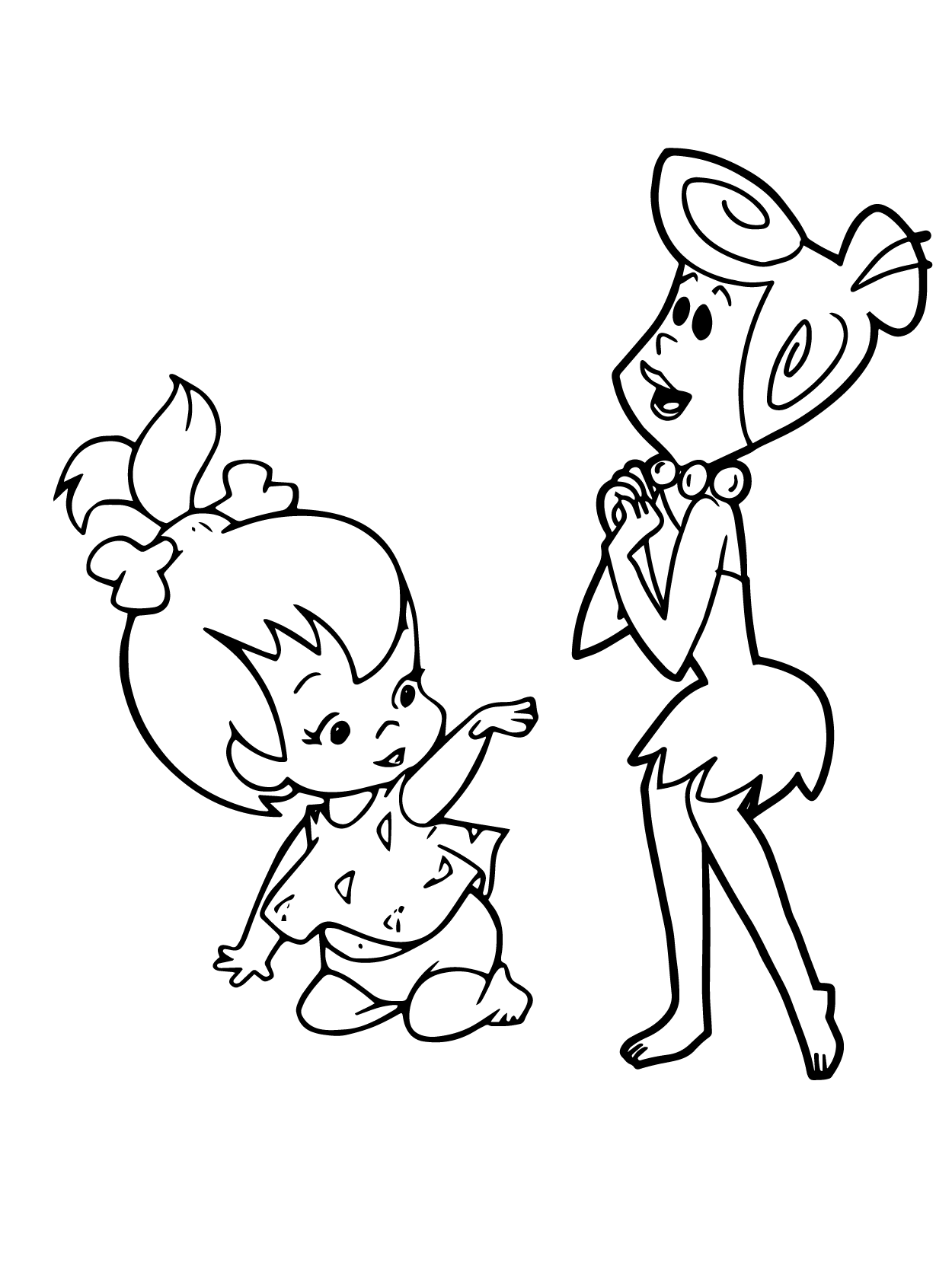 Dibujo de Flintstones 09 para Colorear y Imprimir
