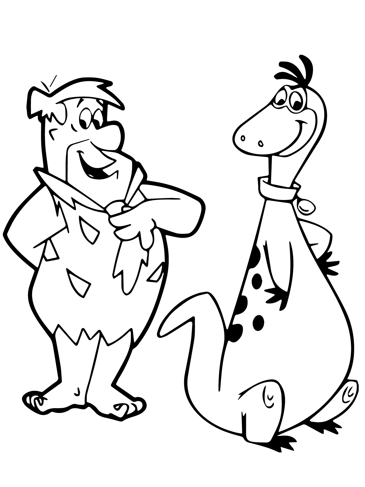 Dibujo de Flintstones 11 para Colorear y Imprimir