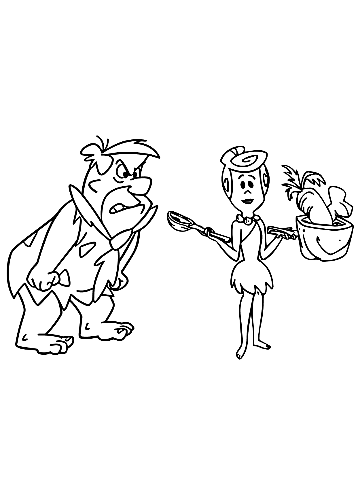 Dibujo de Flintstones 13 para Colorear y Imprimir